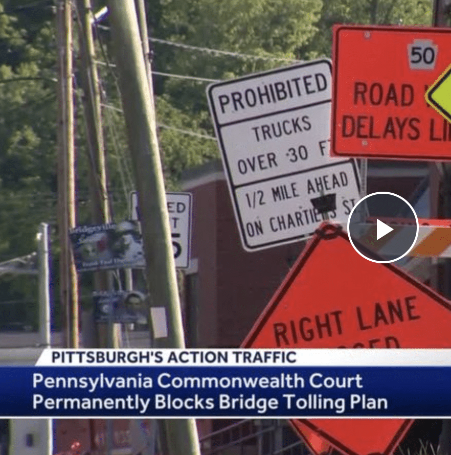 Jason stops tolling PennDOT tolling scheme on I-79 by working with local officials
